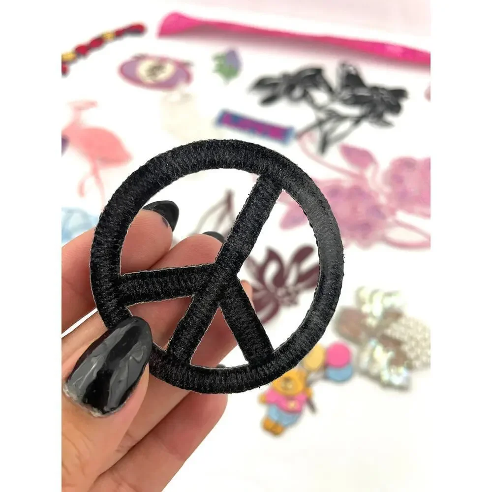 20 PC Sew On Applique‎ Patches Iron on Mixed Vintage Clothing Jeans Embroidered